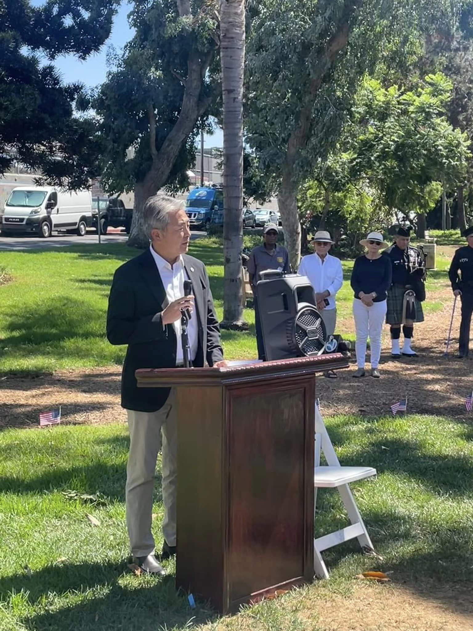 Hermosa Beach 9/11 Memorial Assemblymember Al Muratsuchi Representing